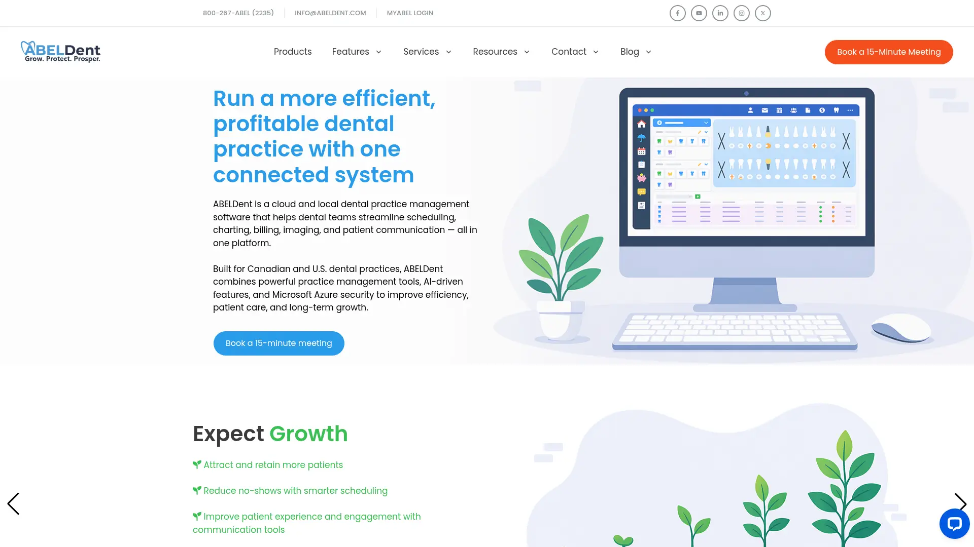 Screenshot of the ABELDent homepage as it appeared on 2026-08-01